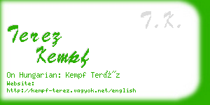 terez kempf business card